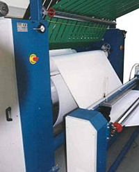 machine de contrecollage textiles, non-tissés
